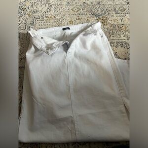 Expresss white denim skirt